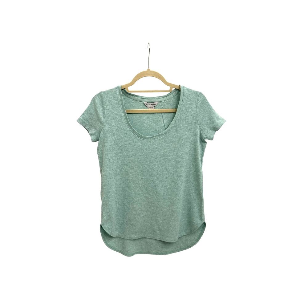 Tommy Bahama Teal Scoop Neck Short Sleeve T Shirt Size Women's XS